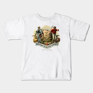 1876 West Virginia Coat of Arms Kids T-Shirt